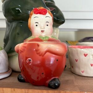 Vintage Strawberry Jam Jar